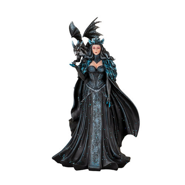 Shadow Sovereign Dragon Dark Queen Statue on shoulder figurine